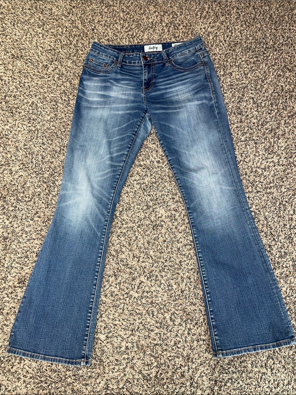 Daytrip Vintage Virgo Bootcut Medium Wash Blue Denim Jeans Woman’s 28R | EUC